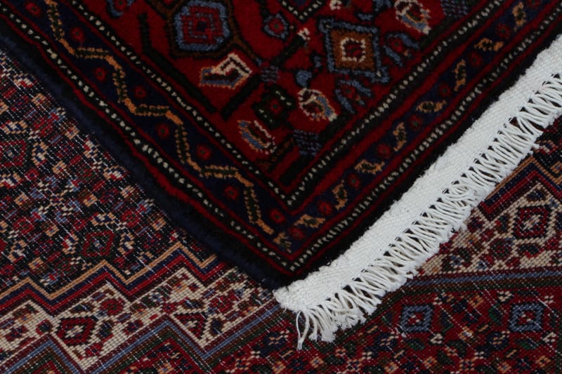 Handknuten Exklusiv Persisk Dubbelvävd Matta 125x168 cm - Röd/Beige - Persisk matta - Orientalisk matta