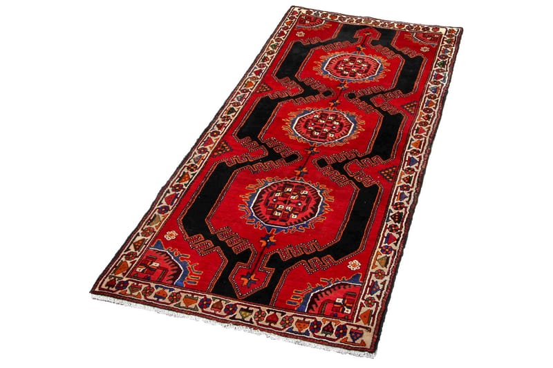 Handknuten Exklusiv Persisk Nålmatta 115x272 cm Kelim - Mörkblå/Röd - Persisk matta - Orientalisk matta