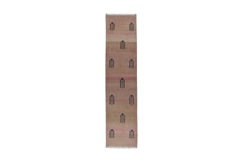 Handknuten Exklusiv Persisk Matta 67x290 cm Gabbeh Mashhad - Beige/Rosa - Persisk matta - Orientalisk matta