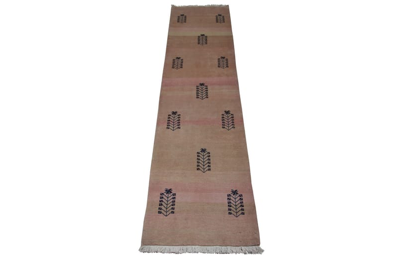 Handknuten Exklusiv Persisk Matta 67x290 cm Gabbeh Mashhad - Beige/Rosa - Persisk matta - Orientalisk matta