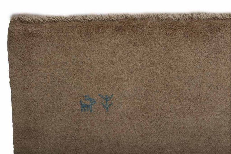 Handknuten Gabbeh Shiraz Ull Beige 154x178cm - Beige - Orientalisk matta - Persisk matta