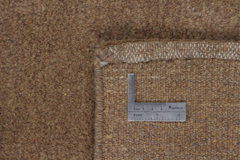 Handknuten Gabbeh Shiraz Ull Beige 155x183cm - Beige - Orientalisk matta - Persisk matta