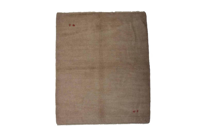 Handknuten Gabbeh Shiraz Ull Beige 162x190cm - Beige - Orientalisk matta - Persisk matta