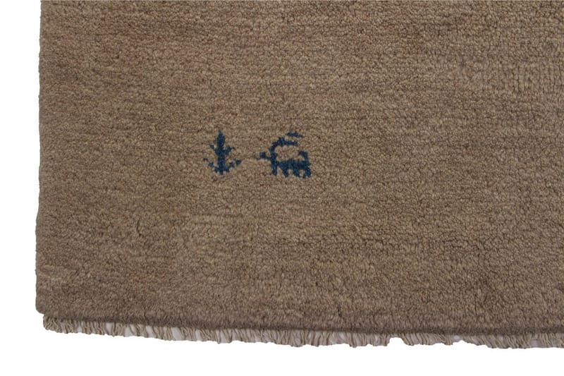 Handknuten Gabbeh Shiraz Ull Beige 175x240cm - Beige - Orientalisk matta - Persisk matta
