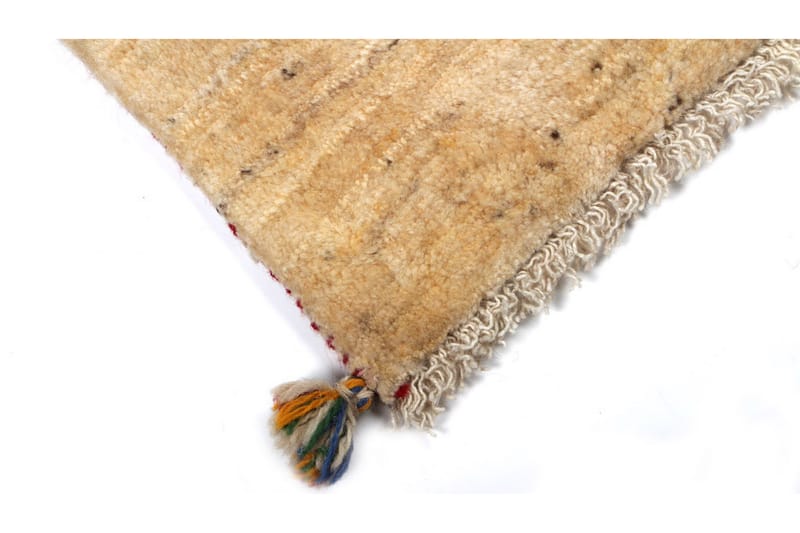 Handknuten Gabbeh Shiraz Ull Beige 71x109cm - Beige - Orientalisk matta - Persisk matta