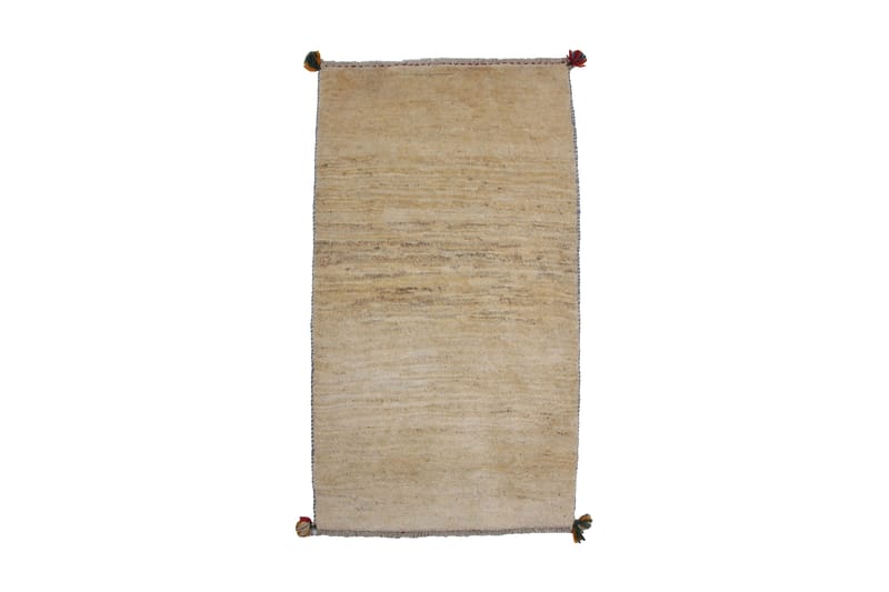 Handknuten Gabbeh Shiraz Ull Beige 79x145cm - Beige - Orientalisk matta - Persisk matta