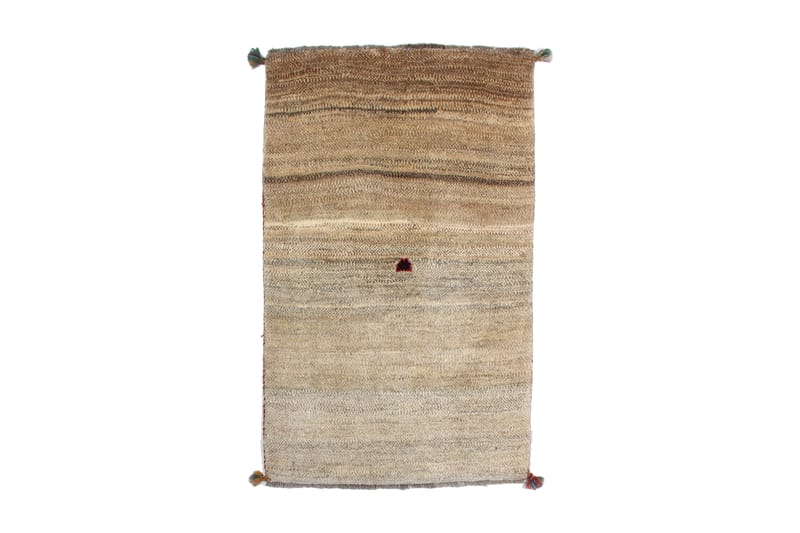 Handknuten Gabbeh Shiraz Ull Beige 83x133cm - Beige - Orientalisk matta - Persisk matta