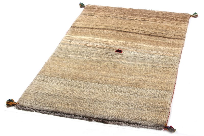 Handknuten Gabbeh Shiraz Ull Beige 83x133cm - Beige - Orientalisk matta - Persisk matta