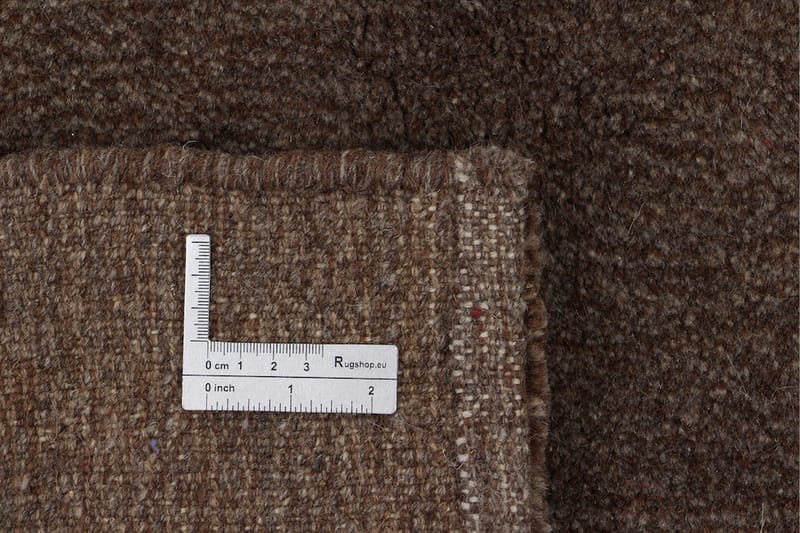 Handknuten Gabbeh Shiraz Ull Brun 154x194cm - Brun - Orientalisk matta - Persisk matta