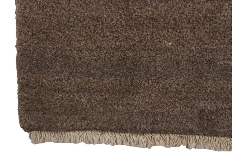 Handknuten Gabbeh Shiraz Ull Brun 155x183cm - Brun - Orientalisk matta - Persisk matta