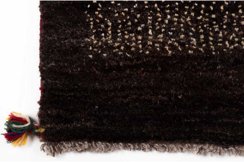 Handknuten Gabbeh Shiraz Ull Brun/Creme 71x138cm - Brun|Créme - Orientalisk matta - Persisk matta