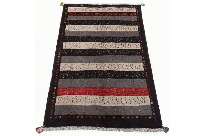 Handknuten Gabbeh Shiraz Ull Brun/Grå 98x155cm - Grå|Brun - Orientalisk matta - Persisk matta