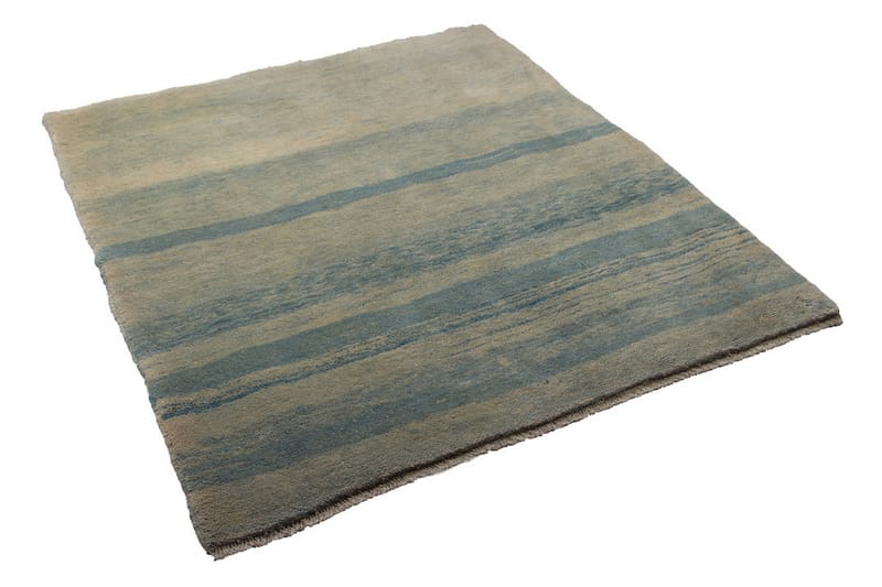 Handknuten Gabbeh Shiraz Ull Creme/Blå 165x185cm - Blå|Créme - Orientalisk matta - Persisk matta