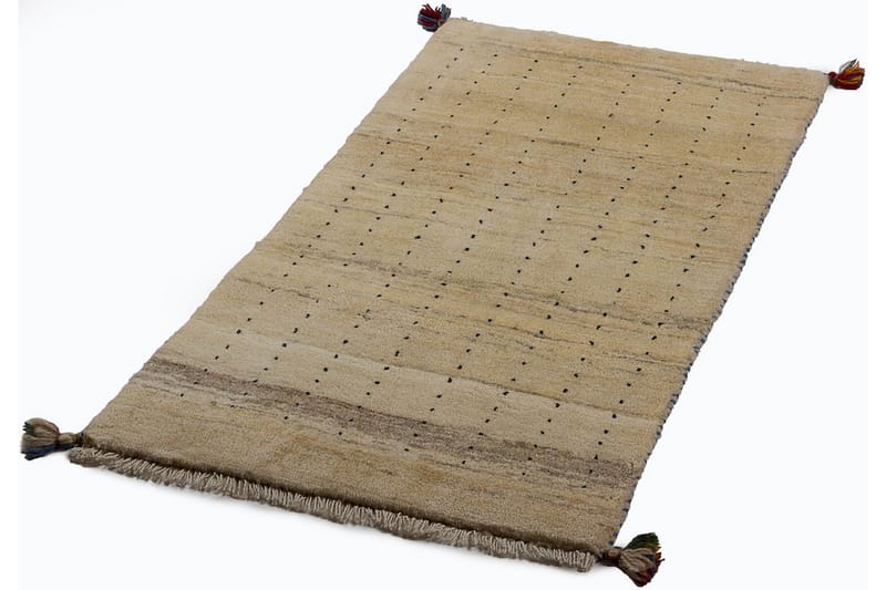 Handknuten Gabbeh Shiraz Ull Creme/Grå 76x127cm - Grå|Créme - Orientalisk matta - Persisk matta