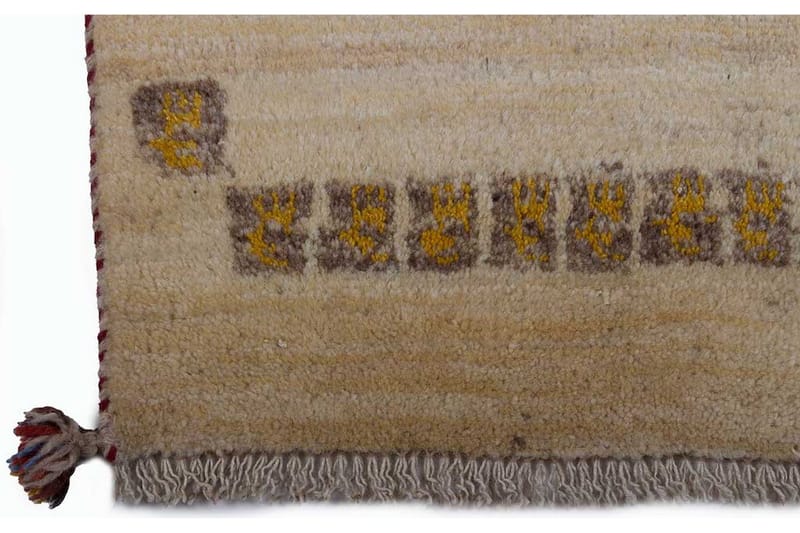 Handknuten Gabbeh Shiraz Ull Creme/Grå 81x133cm - Grå|Créme - Orientalisk matta - Persisk matta