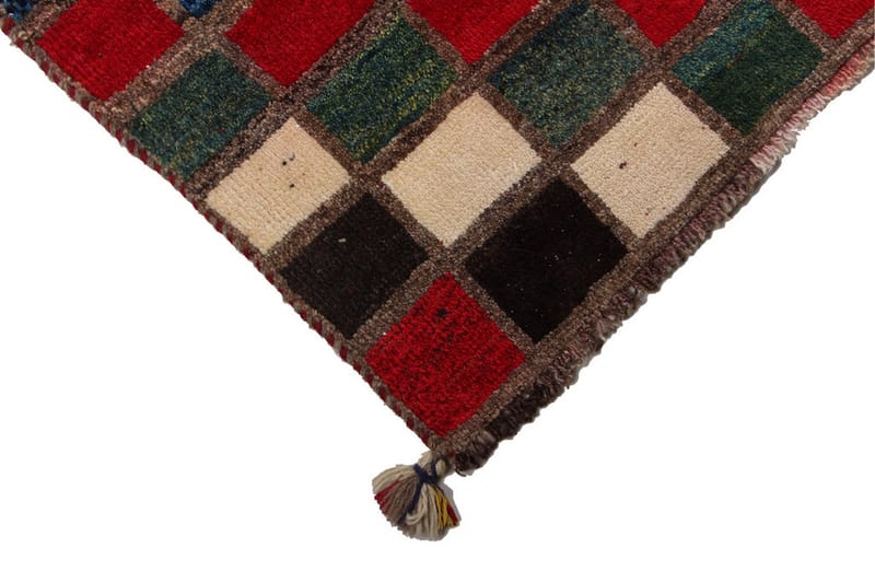 Handknuten Gabbeh Shiraz Ull Flerfärgad 112x181cm - Flerfärgad - Orientalisk matta - Persisk matta