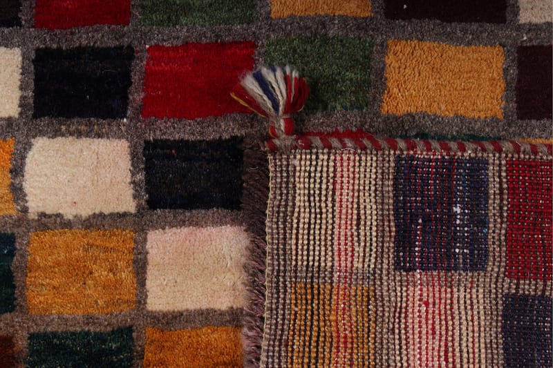 Handknuten Gabbeh Shiraz Ull Flerfärgad 112x181cm - Flerfärgad - Orientalisk matta - Persisk matta