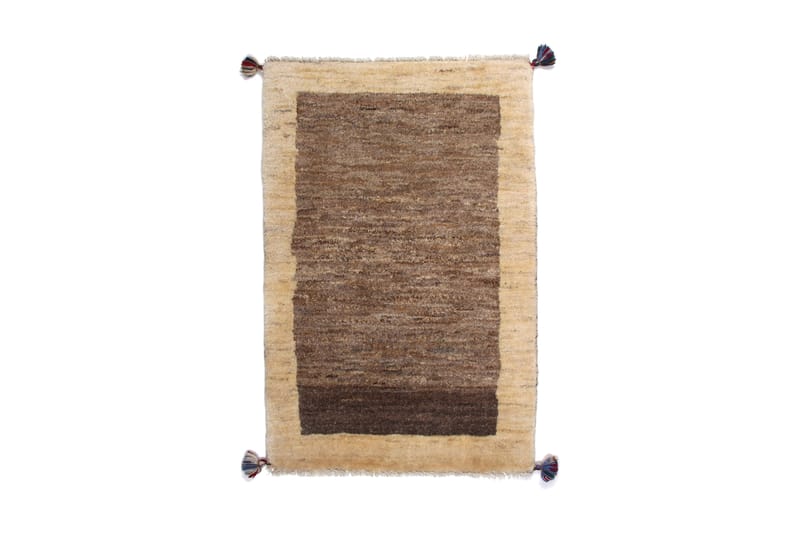 Handknuten Gabbeh Shiraz Ull Grå/Beige 69x108cm - Grå|Beige - Orientalisk matta - Persisk matta