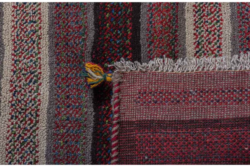 Handknuten Gabbeh Shiraz Ull Grå/Creme 88x178cm - Grå|Créme - Orientalisk matta - Persisk matta