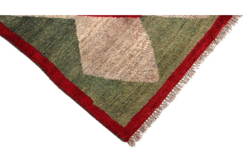 Handknuten Gabbeh Shiraz Ull Grå/Röd 102x193cm - Röd|Grå - Orientalisk matta - Persisk matta