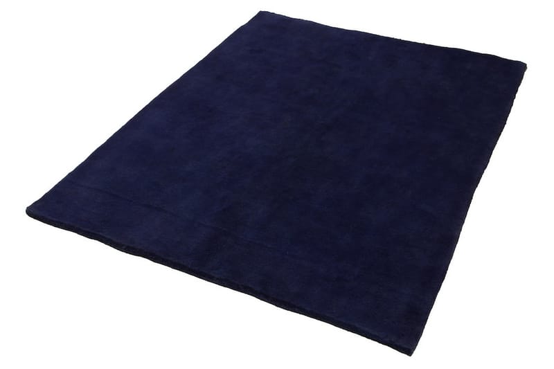 Handknuten Gabbeh Shiraz Ull Mörkblå 158x196cm - Mörkblå - Orientalisk matta - Persisk matta