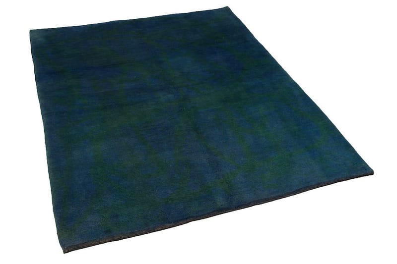 Handknuten Gabbeh Shiraz Ull Mörkblå/Mörkgrön 152x190cm - Mörkblå|Mörkgrön - Orientalisk matta - Persisk matta