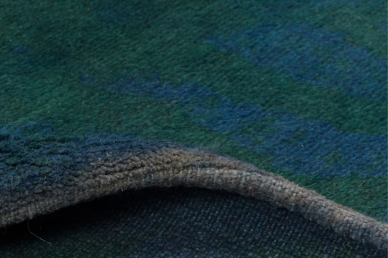 Handknuten Gabbeh Shiraz Ull Mörkblå/Mörkgrön 152x190cm - Mörkblå|Mörkgrön - Orientalisk matta - Persisk matta