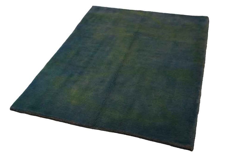 Handknuten Gabbeh Shiraz Ull Mörkgrön/Mörkblå 150x200cm - Mörkblå|Mörkgrön - Orientalisk matta - Persisk matta