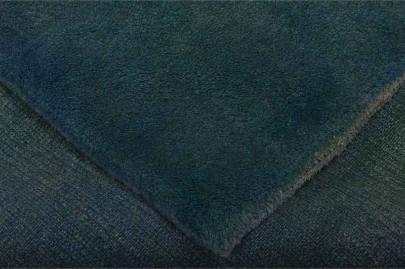 Handknuten Gabbeh Shiraz Ull Mörkgrön/Mörkblå 150x200cm - Mörkblå|Mörkgrön - Orientalisk matta - Persisk matta