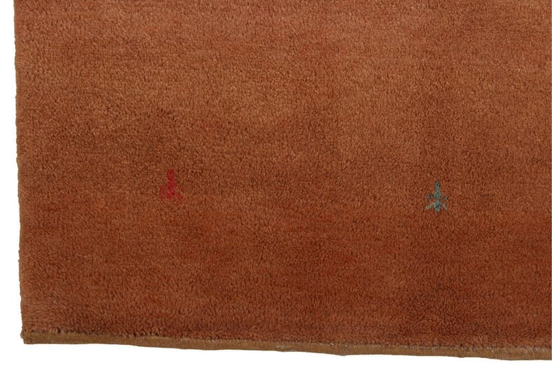 Handknuten Gabbeh Shiraz Ull Orange 105x141cm - Orange - Orientalisk matta - Persisk matta