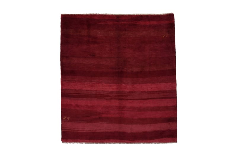 Handknuten Gabbeh Shiraz Ull Röd 178x200cm - Röd - Orientalisk matta - Persisk matta