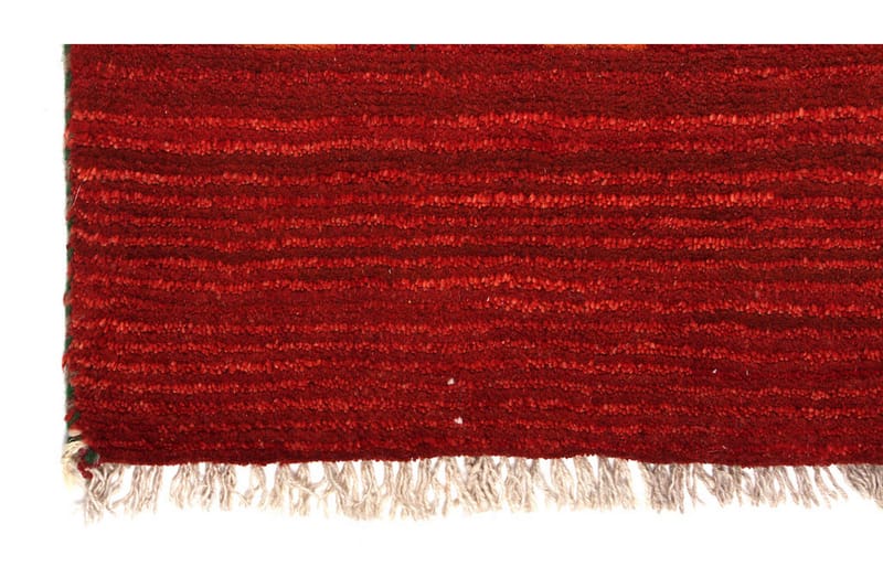 Handknuten Gabbeh Shiraz Ull Röd/Orange 101x154cm - Röd|Orange - Orientalisk matta - Persisk matta