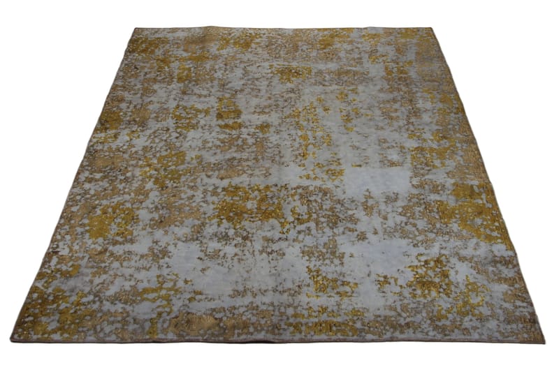 Handknuten Persisk Matta 223x286 cm Vintage - Blå/Guld - Persisk matta - Orientalisk matta