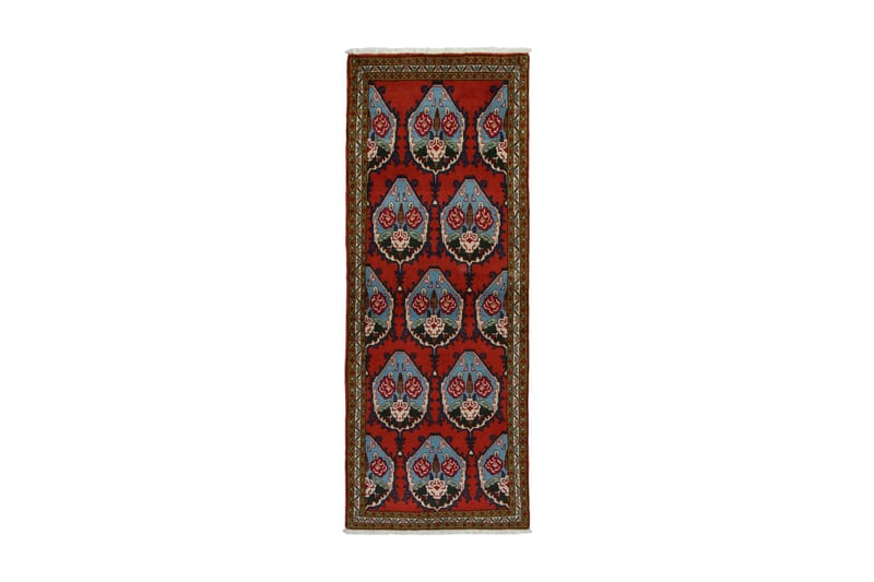 Handknuten Persisk Matta 78x205 cm - Röd/Blå - Persisk matta - Orientalisk matta