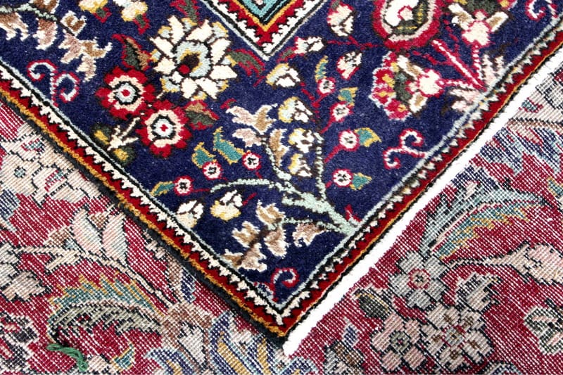Handknuten Persisk Patinamatta 240x326 cm - Röd/Mörkblå - Persisk matta - Orientalisk matta