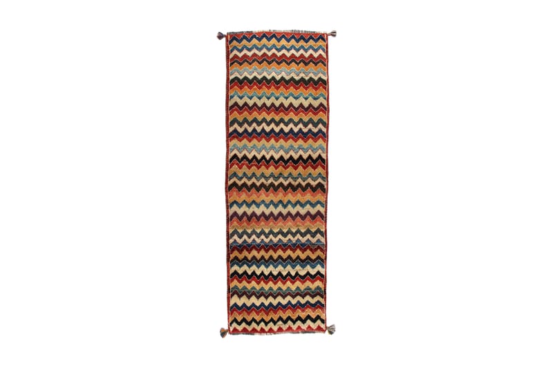 Handknuten Persisk Matta 74x231 cm Gabbeh Shiraz - Flerfärgad - Persisk matta - Orientalisk matta