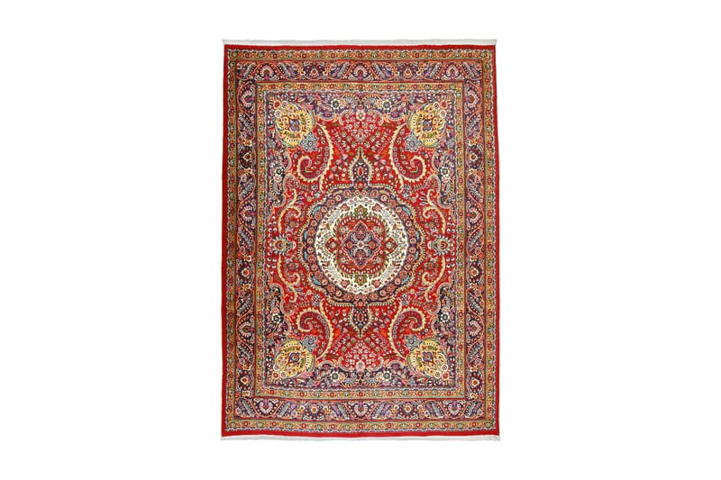 Handknuten Persisk Patinamatta 254x340 cm - Röd/Mörkblå - Persisk matta - Orientalisk matta