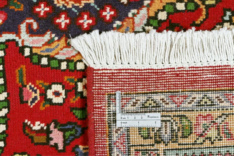 Handknuten Persisk Patinamatta 254x340 cm - Röd/Mörkblå - Persisk matta - Orientalisk matta