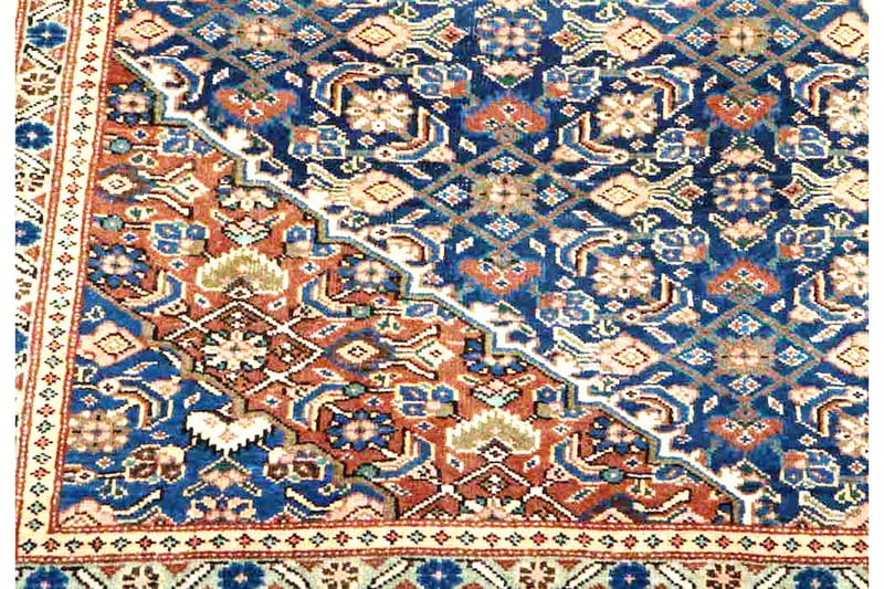 Handknuten Persisk Matta 215x324 cm - Mörkblå/Koppar - Persisk matta - Orientalisk matta