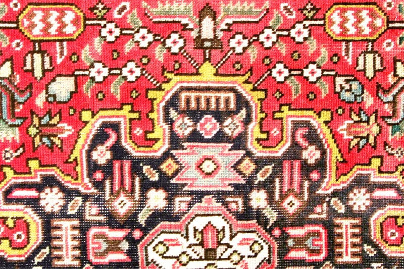 Handknuten Persisk Patchworkmatta 193x285 cm Kelim - Röd/Mörkblå - Persisk matta - Orientalisk matta