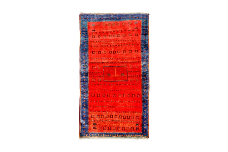 Handknuten Persisk Matta  97x172 cm Gabbeh Shiraz - Röd/Blå - Persisk matta - Orientalisk matta