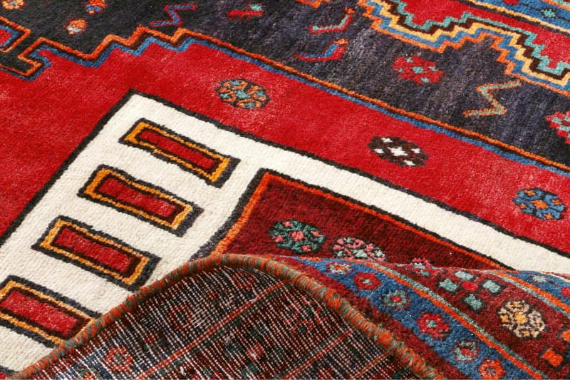 Handknuten Persisk Matta 134x256 cm - Mörkblå/Röd - Persisk matta - Orientalisk matta