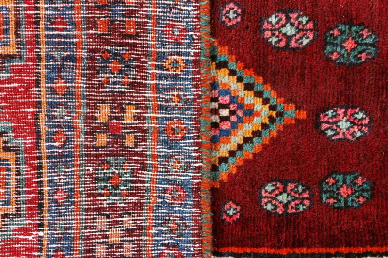 Handknuten Persisk Matta 134x256 cm - Mörkblå/Röd - Persisk matta - Orientalisk matta