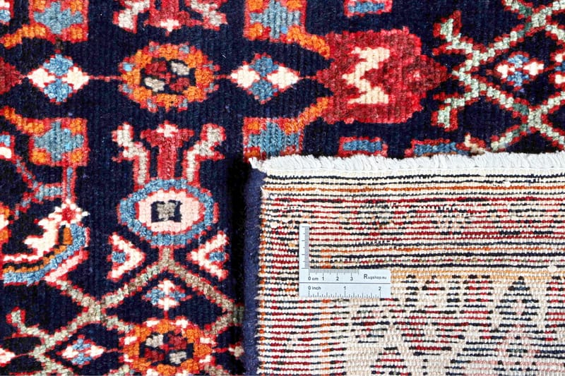 Handknuten Persisk Matta 106x305 cm - Mörkblå/Beige - Persisk matta - Orientalisk matta