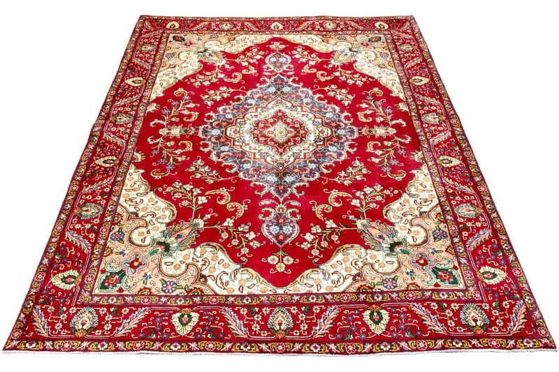 Handknuten Persisk Patinamatta 248x344 cm - Röd/Beige - Persisk matta - Orientalisk matta