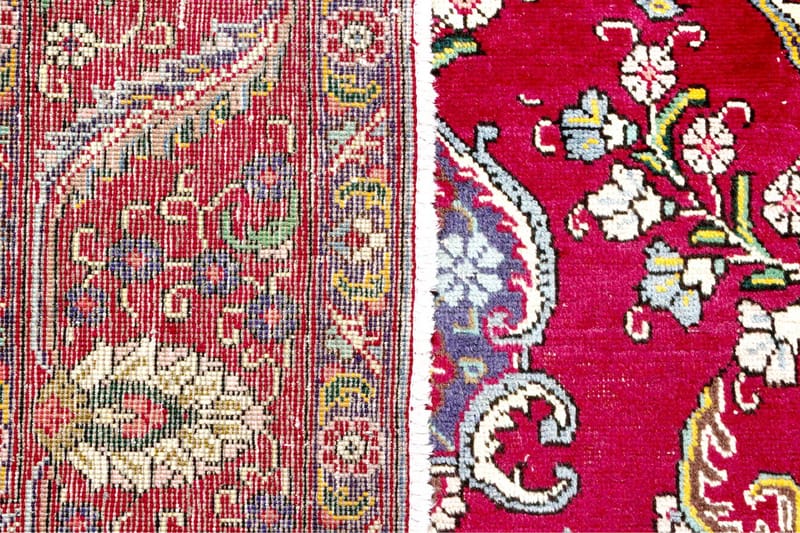 Handknuten Persisk Patinamatta 248x344 cm - Röd/Beige - Persisk matta - Orientalisk matta