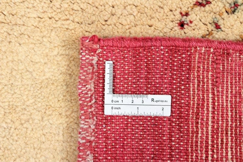 Handknuten Persisk Matta 105x136 cm Gabbeh Shiraz Creme/Röd - Creme/Röd - Persisk matta - Orientalisk matta