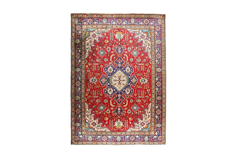 Handknuten Persisk Patinamatta 243x338 cm - Röd/Mörkblå - Persisk matta - Orientalisk matta