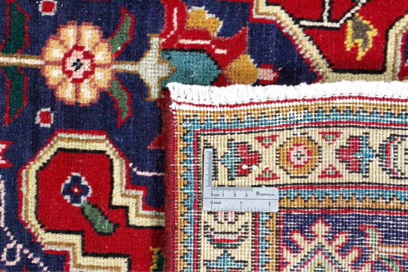 Handknuten Persisk Patinamatta 243x338 cm - Röd/Mörkblå - Persisk matta - Orientalisk matta