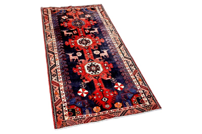 Handknuten Persisk Matta 150x316 cm - Mörkblå/Röd - Persisk matta - Orientalisk matta